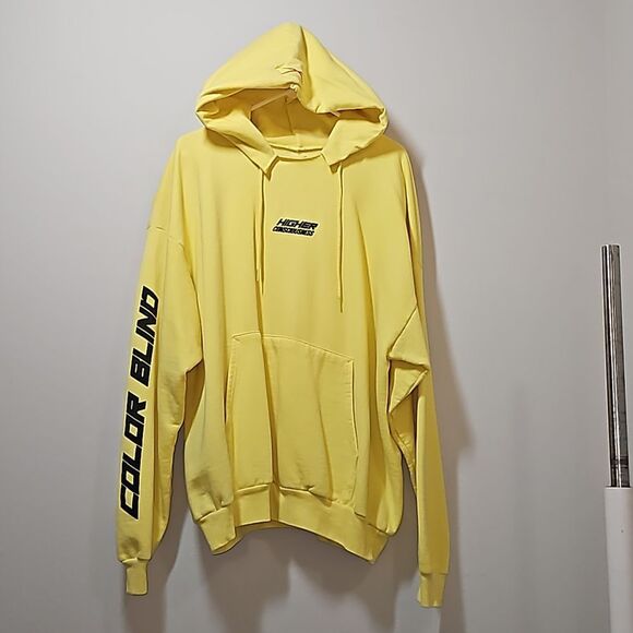 Higher Consciousness size 2XL Yellow Hoodie Sweatshirt - Picture 1 of 6